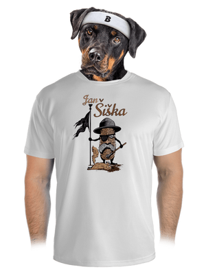 Jan Šiška pánske športové tričko White