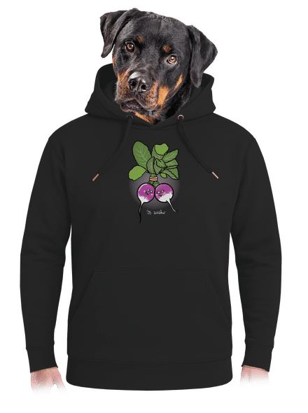 Reďkovky vo zväzku unisex mikina premium Dark Black