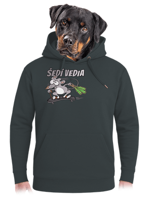 Šedí vedia - myšiak unisex mikina premium Charcoal