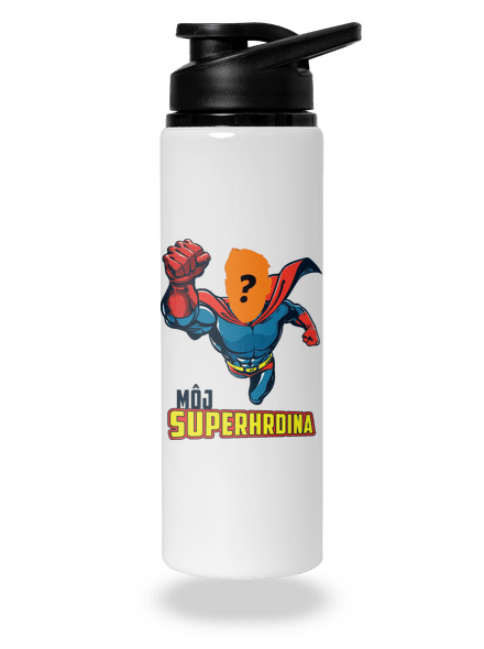 Môj superhrdina flaša na vodu White