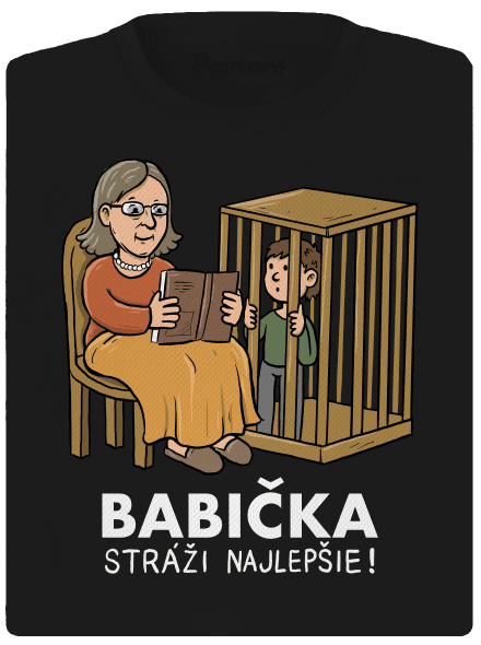 Babička stráži najlepšie dámske športové tričko Black