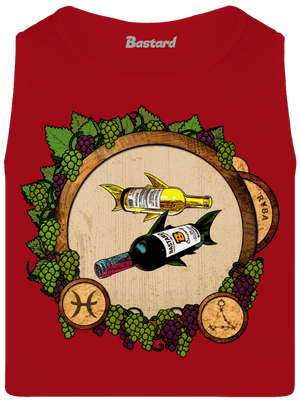 Vínny horoskop: Ryba pánske tielko Red