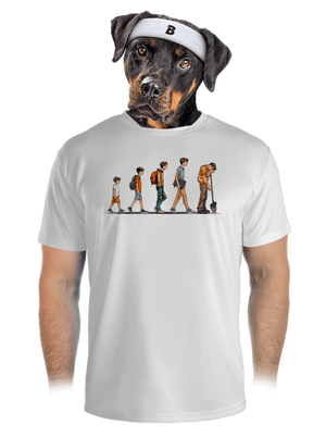 Evolúcia študenta pánske športové tričko White