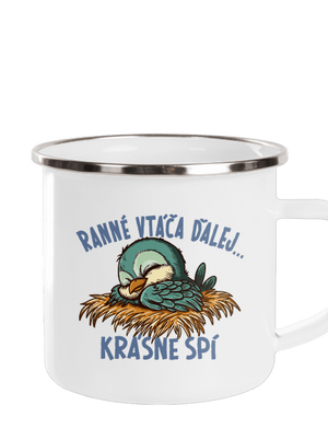 Ranné vtáča spí plecháčik White