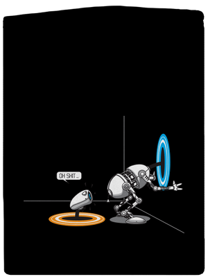 Portal pánska mikina na zips Black