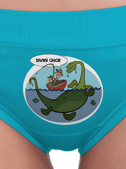 Divný úhor dámske nohavičky Turquoise