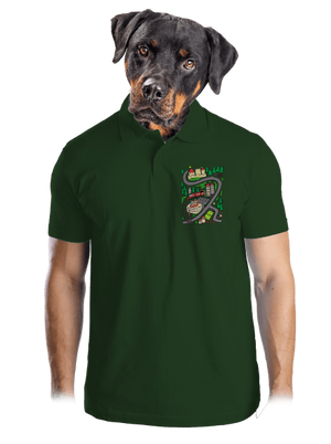 Cesta pánska polokošeľa Bottle Green Mal