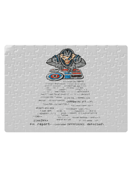 Coder ape puzzle White