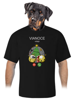 Vianoce volajú unisex tričko oversized Black