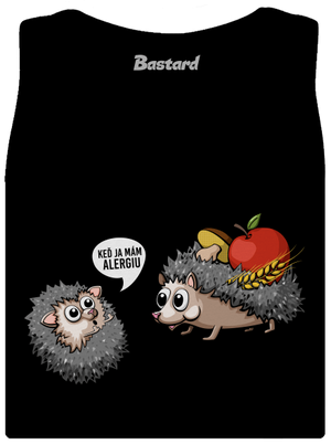 Alergický ježko dámske tielko klasické Black