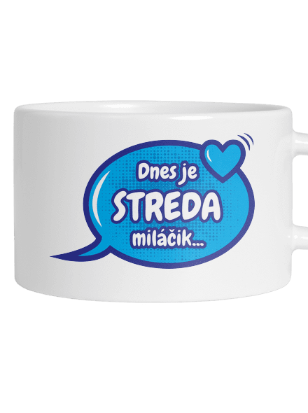 Dnes je streda hrnček makronka White