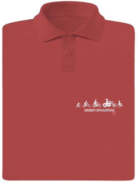 Biker’s Evolution pánska polokošeľa Burgundy