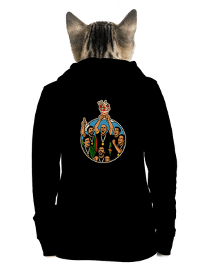 Pohár dámska mikina na zips Black