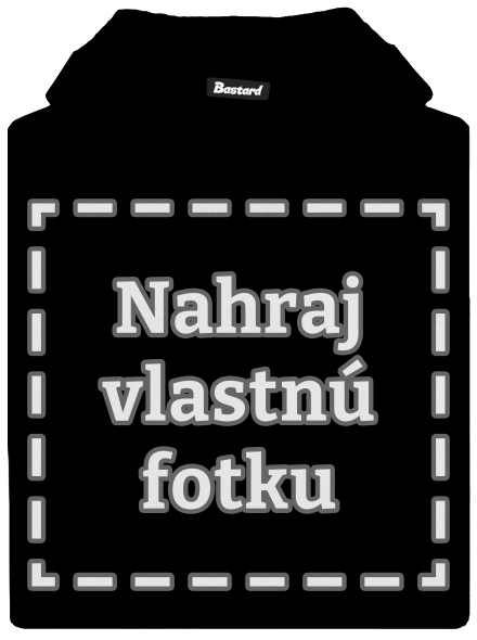 Vlastná potlač detská mikina klokanka Black