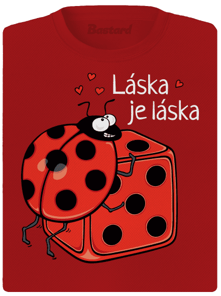Láska je láska dámske športové tričko Red Mal