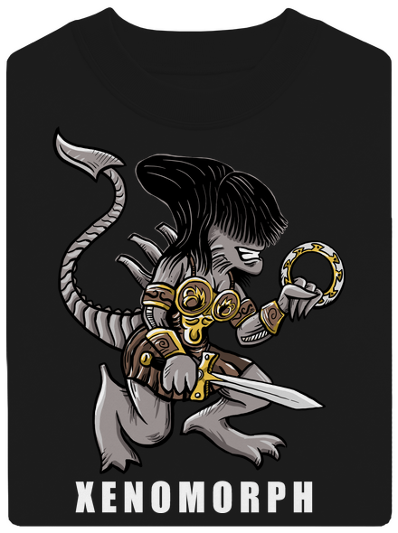 Xenomorph unisex mikina bez kapucne Black