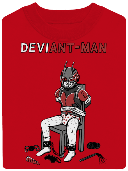 DeviAnt-man unisex mikina bez kapucne Red