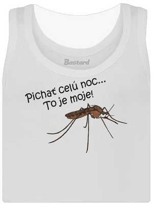 Komár s výdržou dámske tielko klasické White