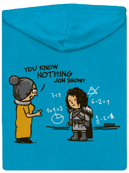You Know Nothing dámska mikina na zips Blue Atol