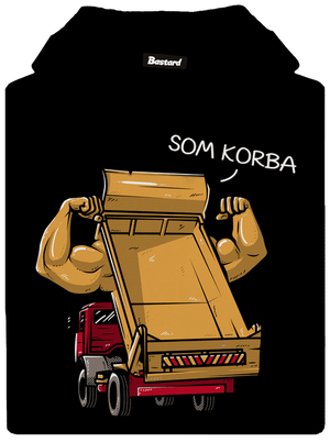 Korba dámska mikina klokanka Black