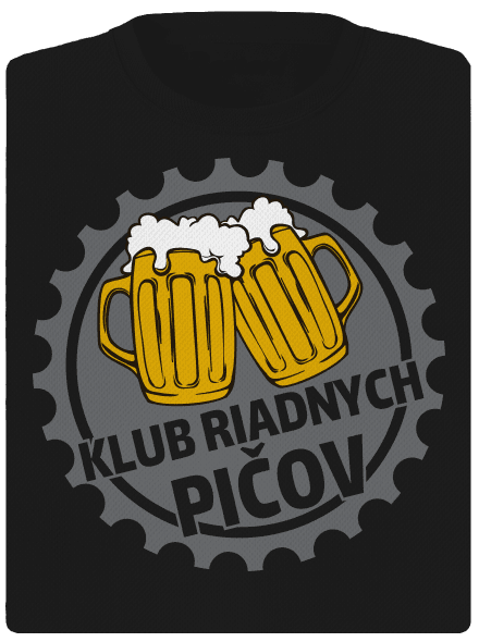 Klub riadnych pičov dámske športové tričko Black