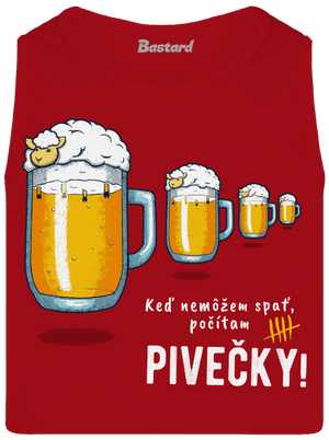 Pivečka pánske tielko Red