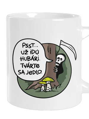 Muchotrávky zelené veľký hrnček White