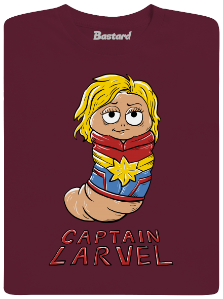 Captain Larvel detské tričko Burgundy