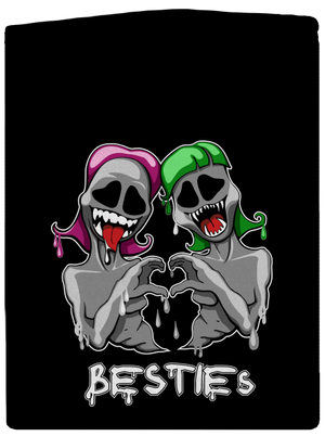 Besties pánska mikina na zips Black