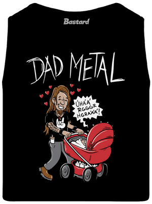 Dad metal pánske tielko Black