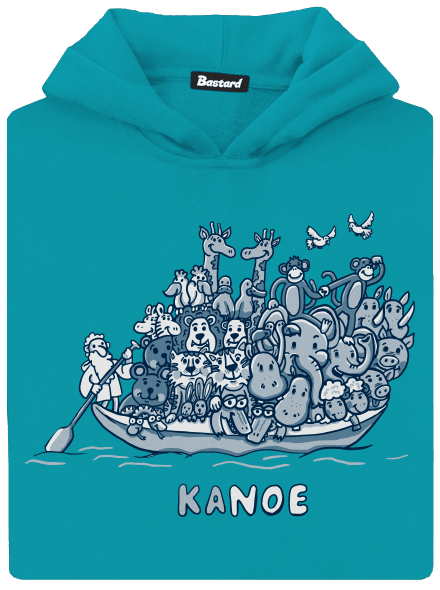 Noemova archa detská mikina klokanka Hawaiian Blue