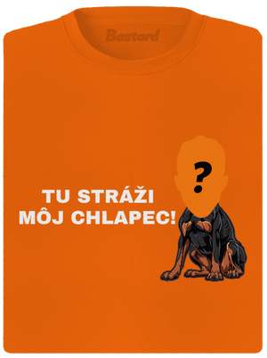 Tu strážim ja dámske športové tričko Neon Orange