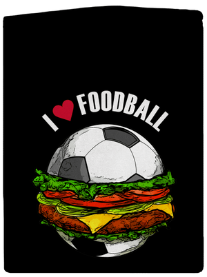 Foodball pánska mikina na zips Black