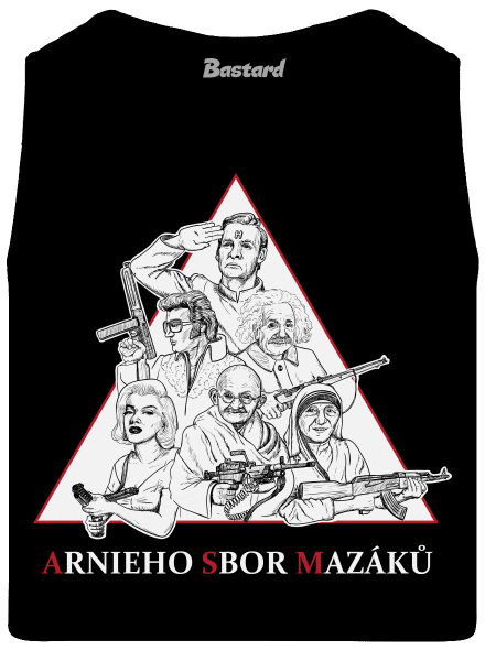 Arnieho sbor mazáků pánske tielko Black