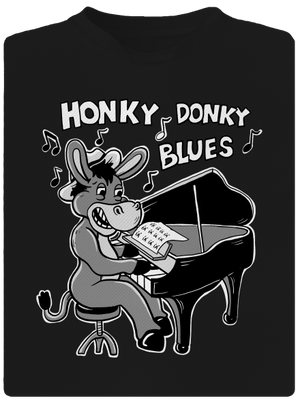 Honky donky blues detské športové tričko Black