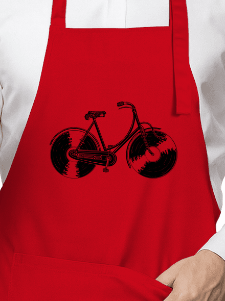 Gramofónový bicykel zástera Red