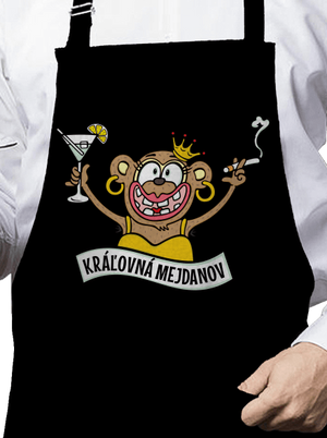 Kráľovná mejdanov zástera Black