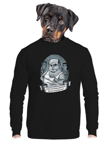 B14: Ecce Homo Homolka unisex mikina bez kapucne Black