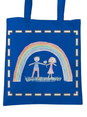 Detské kresby - Nahraj vlastnú taška Bright Royal