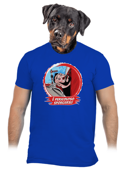 É pericoloso sporgersi pánske tričko Royal Blue