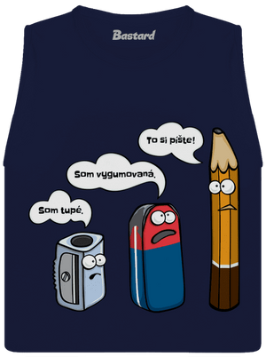 To si pište dámske tielko voľné Navy