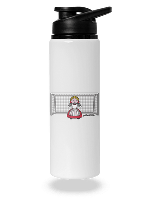 Gólmanka flaša na vodu White