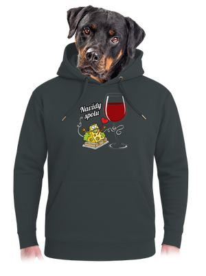 Navždy spolu unisex mikina premium Charcoal