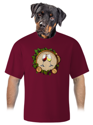 Vínny horoskop: Baran unisex tričko oversized Garnet