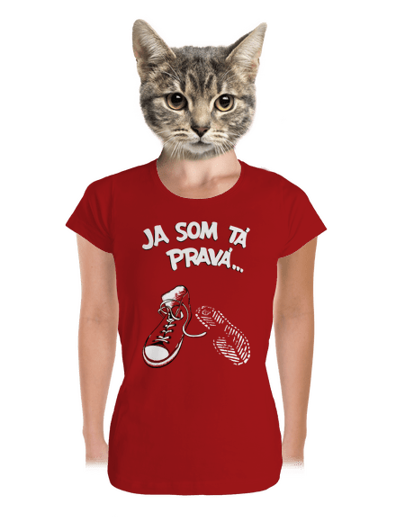 Hľadám tú pravú dámske tričko prémium Red Mal