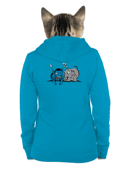 Error 501 dámska mikina na zips Blue Atol