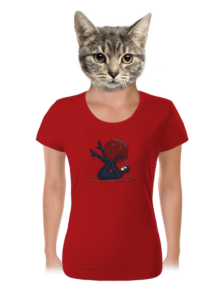 Catwoman dámske tričko Red Mal