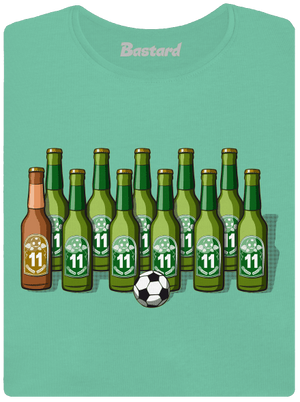 Futbalová jedenástka dámske tričko prémium Mint Mal