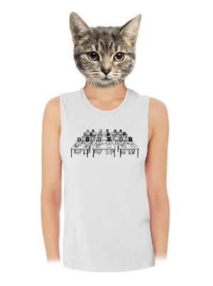 Cimrman: Debil, blbeček dámske tielko voľné White