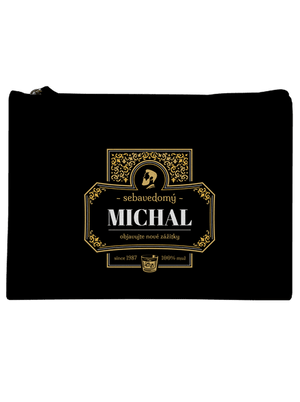 Alkoholová etiketa taštička Black